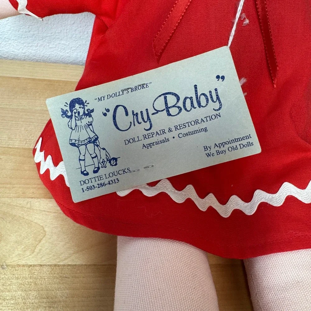 Handmade Little Lulu Rag Doll 1948 McCalls Pattern Reproduction Dottie Loucks
